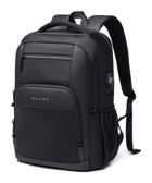 Bange BG-1921 Şarjlı Gözlü Su Geçirmez Polyester 15.6 inç Sırt Laptop Çantası Siyah