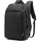 Poso PS655 Şarjlı Gözlü Su Geçirmez Polyester 15.6 inç Sırt Laptop Çantası Siyah