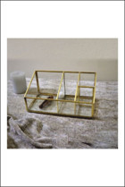 Noya Box & Terrarium NY-MK 0111 Kapaklı Bölmeli Makyaj Organizeri Şeffaf