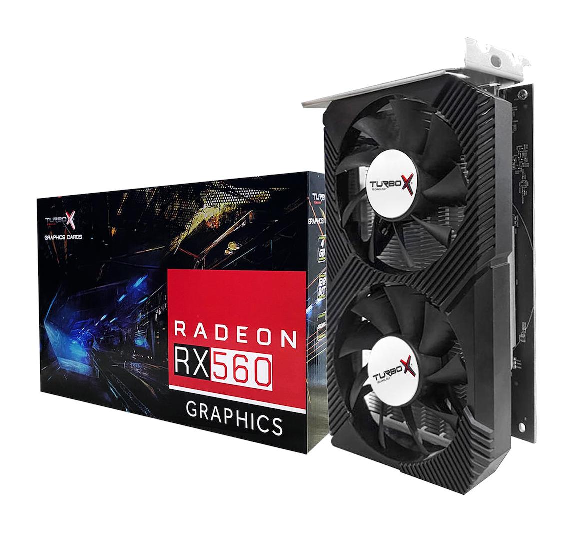 Turbox Arcade Hero N RX 560 4 GB GDDR5 PCI-Express 3.0 DX 12 2 Fanlı 128 Bit Gaming AMD Ekran Kartı