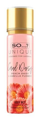 So Unique Coral Daisy Şekerli Kadın Vücut Spreyi 150 ml