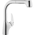 Artema A42151 Spiralli Kuğu Çift Girişli Aç Kapa Eviye Bataryası Gümüş