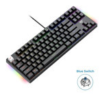 Havit Gamenote KB890L İngilizce Q RGB Blue Switch Kablolu Siyah Mekanik Klavye