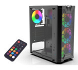 Inca EMG-15XB RGB Mesh 4 Fanlı Siyah Dikey Kullanım Micro ATX Oyuncu Bilgisayar Kasası