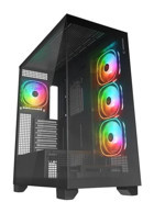 Rampage Hydra V2 RGB 4 Fanlı Siyah Dikey Kullanım ATX Oyuncu Bilgisayar Kasası
