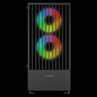Rampage LYRA Mesh RGB Mesh Sıvı Soğutmalı 3 Fanlı Siyah Dikey Kullanım Micro ATX Oyuncu Bilgisayar Kasası