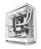 Nzxt H Series H6 Flow Cc-h61fw-01 RGB 3 Fanlı Beyaz Dikey Kullanım ATX Oyuncu Bilgisayar Kasası