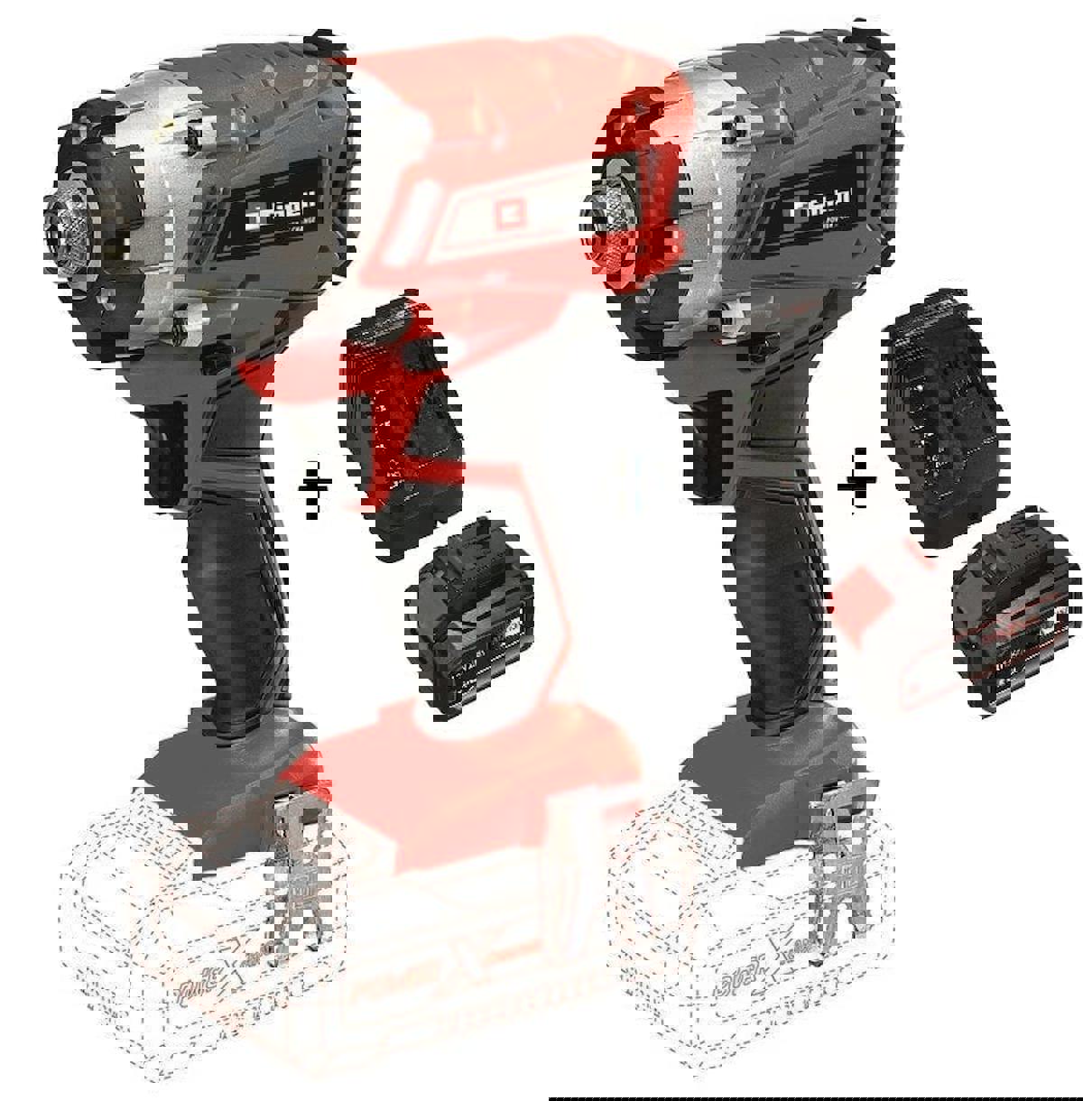 Einhell Te-Cı 18 V 2.5 Ah Kömürsüz Darbeli Akülü Vidalama Makinesi