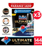 Finish Quantum Ultimate Hepsi 1 Arada Tablet Bulaşık Makinesi Deterjanı 3x48 Adet