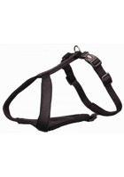Trixie Premium Ayarlanabilir 33-42 cm Göğüs H Tipi Köpek Tasması Siyah