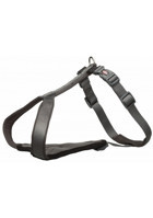 Trixie Premium Ayarlanabilir 37-45 cm Göğüs H Tipi Köpek Tasması Gri