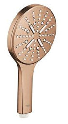 Grohe Smartactive 130 26574dl0 Krom 3 Fonksiyonlu Tazyikli Arıtmalı Tasarruflu Yuvarlak Sprey El Duş Başlığı Altın