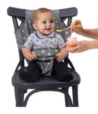 Sevi Bebe Art-152 Pamuk 15 kg Kapasiteli Tekerleksiz Sandalye Üstü Katlanır Portatif Mama Sandelyesi Gri