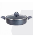 Aldora 2 Parça 30 cm Granit Basık Tencere