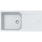 Franke Ubg 611-100 490 mm Damlalıklı Tezgah Üstü Tek Gözlü Dikdörtgen Sağ Granit Eviye Beyaz