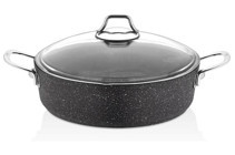 Falez Black Line 2 Parça 24 cm Döküm Basık Tencere