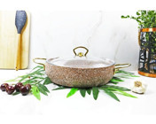 Evita Eco Gold 2 Parça 26 cm Granit Basık Tencere