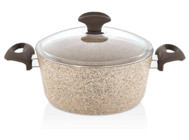 Falez Creamy 2 Parça 26 cm Granit Derin Tencere