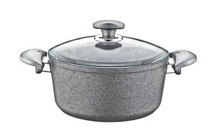 O.M.S Collection 2 Parça 24 cm Emaye Derin Tencere