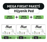 Sleepy Natural Organik 36'lı Hijyenik Ped 3 Adet