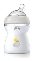 Chicco Natural Feeling Polipropilen 2+ Ay Desenli Şeffaf Damaklı Biberon 250 ml