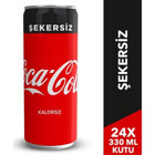 Coca Cola Şekersiz Kutu Kola 330 ml 24 Adet