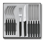 Victorinox 12 Parça 6 Kişilik Çatal Kaşık Bıçak Takımı Siyah