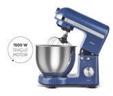 Karaca Mastermaid Chef Paslanmaz Çelik 1500 W 5 lt Standlı Hamur Yoğurma ve Mutfak Şefi Rose Gold