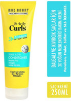 Marc Anthony Strictly Curls 3X Besleyici Nemlendirici Hindistan Cevizi Marula Yağı Shea Yağı Tüm Saçlar Dalgalı Kıvırcık Saçlar İçin Kadın Saç Kremi 250 ml