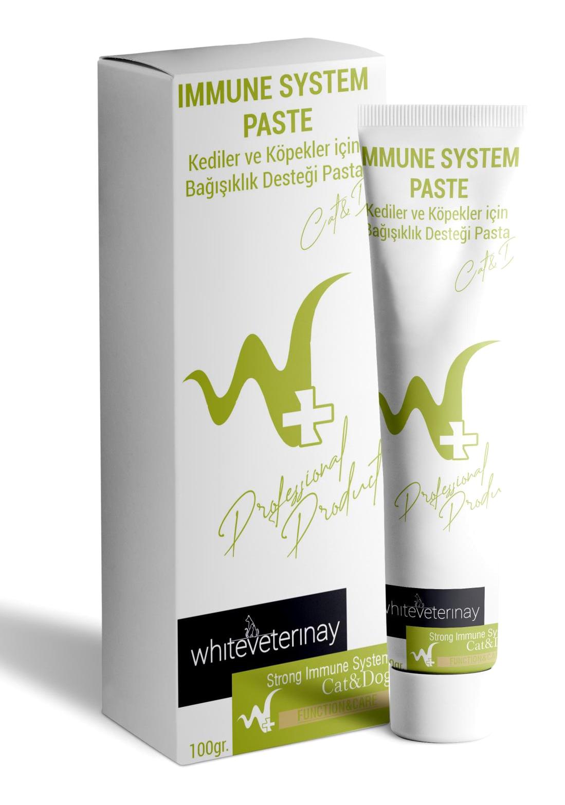 Whiteveterinay Immune System E Vitamini Multivitamini Bağışıklık Güçlendirici Yetişkin Kedi Vitamini Macun 100 gr