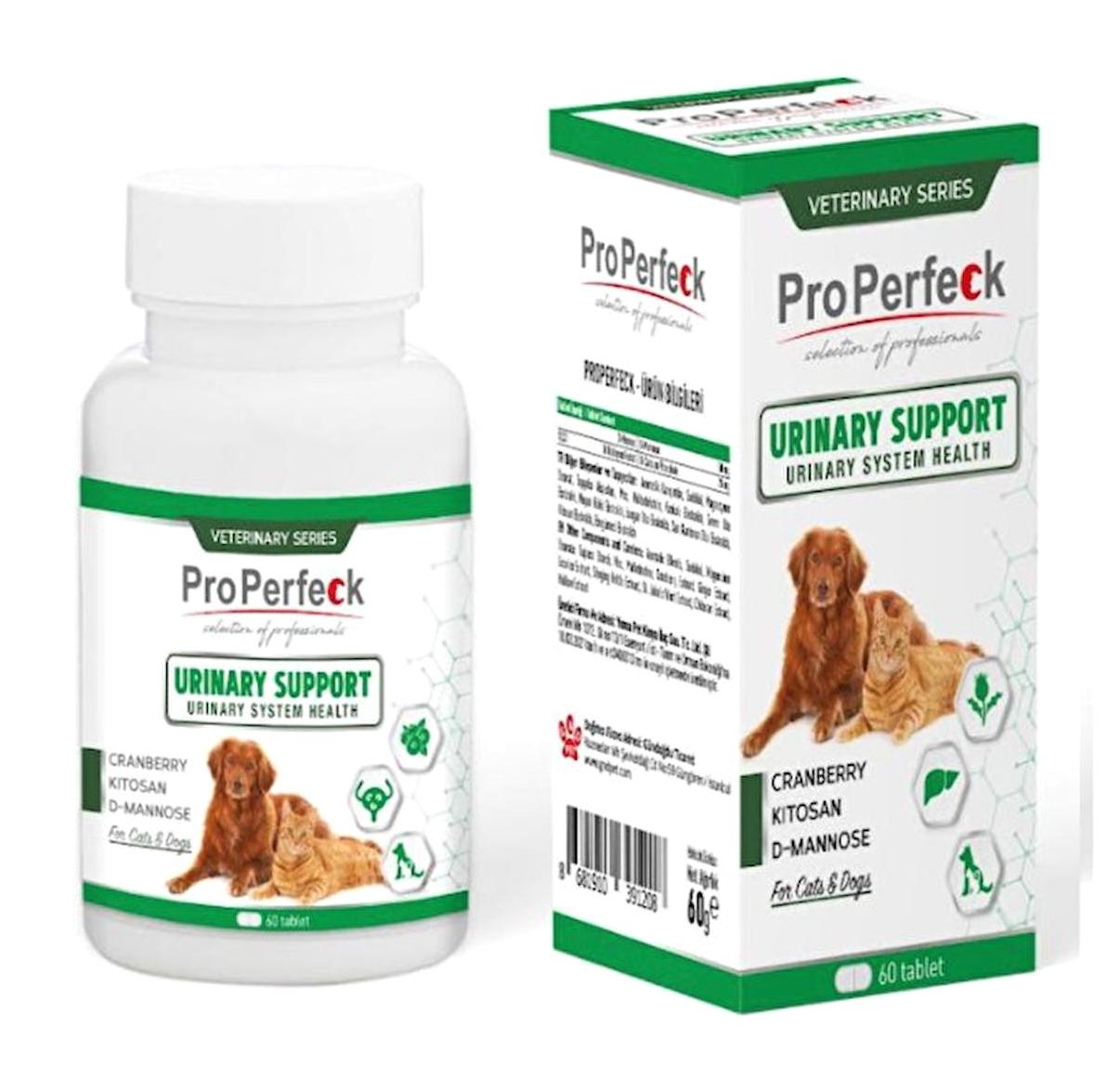Pro Perfeck Urinary Support D Vitamini İdrar Yolu Destekleyici Yetişkin Kedi Vitamini Tablet 60 Adet