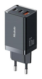 Mcdodo CH-1542 Universal Type-C-Universal Kablolu 65 W Çoklu Hızlı Şarj Aleti Siyah