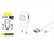 Auris ARS-CH28 Universal USB Kablolu 11 W/2 Amper Şarj Aleti Beyaz