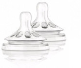 Philips Avent Natural Silikon Yenidoğan 1+ Ay Orta Akış Geniş Ağızlı Biberon Emziği