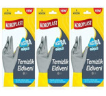 Koroplast Gri Small 3 Çift Bulaşık Eldiveni