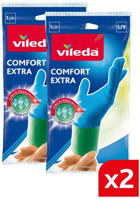 Vileda Comfort & Care Mavi Large 2 Çift Temizlik Eldiveni