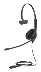 Jabra BIZ 1500 Mono Qd 3.5 mm Jak Mikrofonlu Kablolu Kulak Üstü Kulaklık Siyah