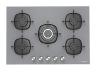 Silverline CS5622S01 Gri Cam 5 Gözlü Wok Gözü Gazlı Ankastre Ocak
