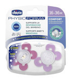 Chicco 12 Ay+ Ortodontik Silikon Emzik Mor-Pembe