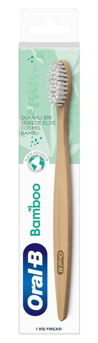 Oral-B Bamboo Orta Manuel Diş Fırçası Kahverengi
