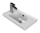 Turkuaz Seramik Cerastyle Frame Klasik Tekli 50 cm Lavabo Gri