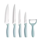 Emsan Logocity 15.5-20.5-20.5-32.5-32.5 cm Plastik Saplı Paslanmaz Çelik 5 Parça Mutfak Bıçak Seti