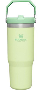 Stanley The IceFlow Flip Straw Paslanmaz Çelik 890 ml Bardak Outdoor Pipetli Termos Açık Yeşil