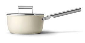 Smeg Cookware 50's Style Cam 2 Parça 20 cm Alüminyum Derin Tencere Krem