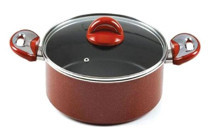 Taç Cam 2 Parça 22 cm Granit Derin Tencere