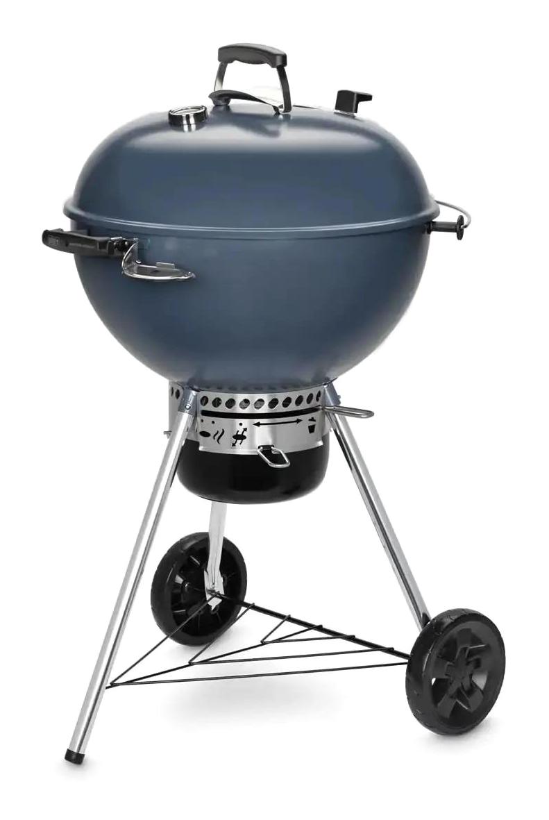 Weber Master-Touch Gri-Mavi Gbs C-5750 Kömürlü Bacasız Kapaklı Yuvarlak Tekerlekli Ayaklı Barbekü