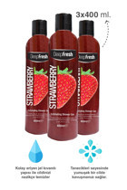 Deep Fresh Arındırıcı Çilekli Nemlendirici Vegan Duş Jeli 3x400 ml