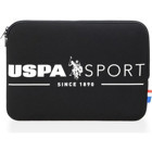 U.S. Polo Assn. Baskılı Tek Gözlü Polyester 13.3 inç Laptop Kılıfı Siyah