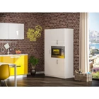Aeka Ae-3030 5 Kapaklı 9 Raflı Çok Amaçlı Dolap Beyaz 32 x 90 x 150 cm