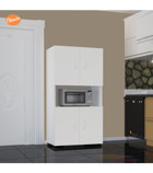 Modilayn 4 Kapaklı 4 Raflı Beyaz 137 x 34 x 34 cm